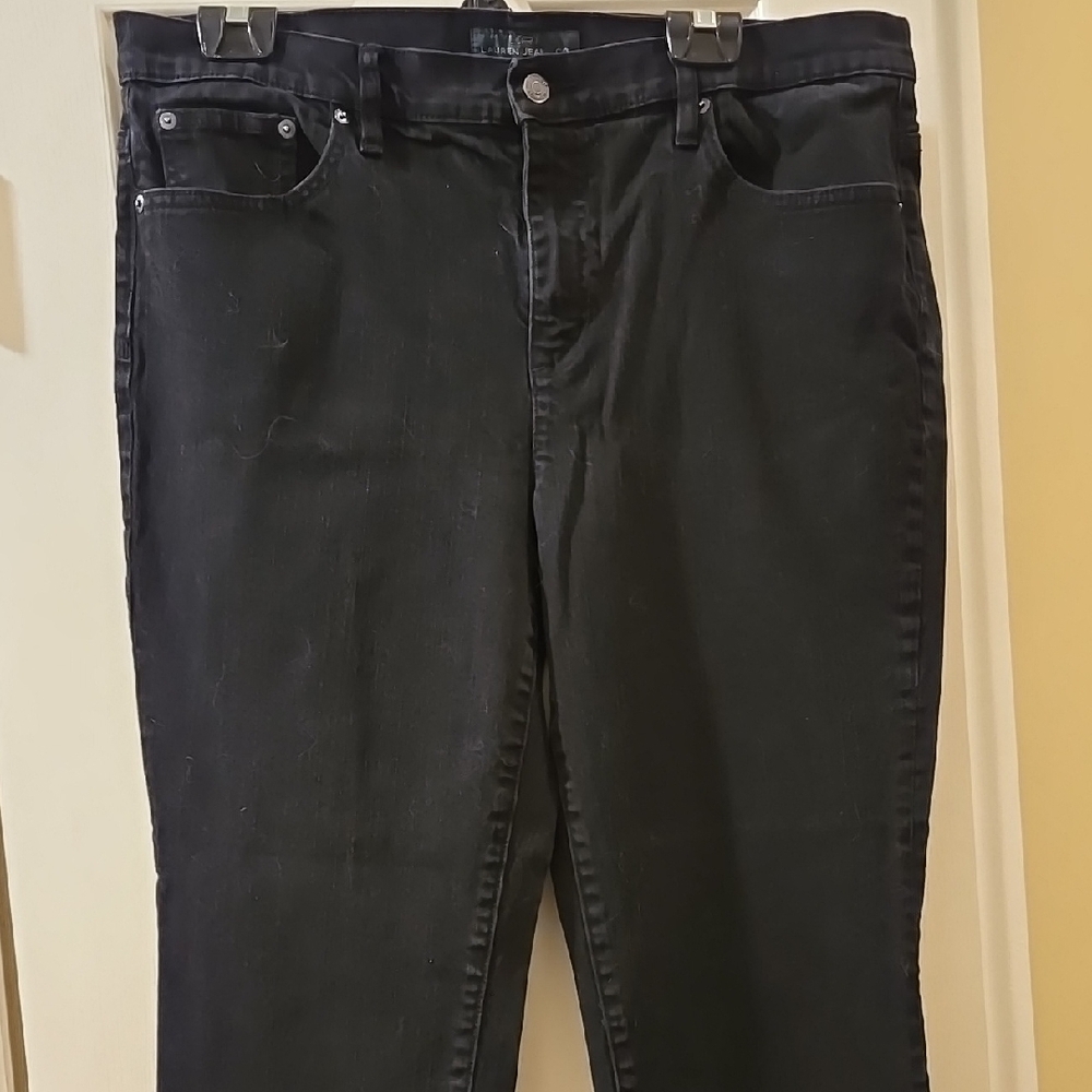 Ralph Lauren Black Straight Leg Jeans